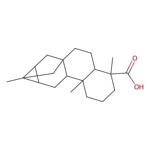 2D Structure of ent-Trachyloban-18-oic acid