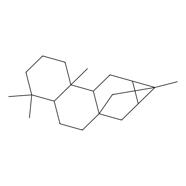 2D Structure of (9S,12R)-5,5,9,13-tetramethylpentacyclo[11.2.1.01,10.04,9.012,14]hexadecane