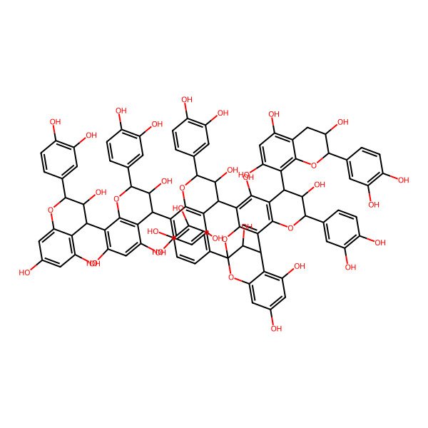 2D Structure of epicatechin-(4beta->8)-epicatechin-(4beta->8)-parameritannin A-1