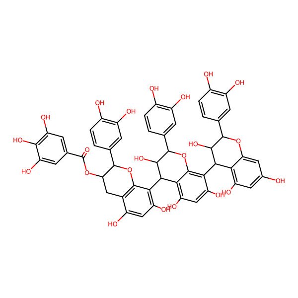 2D Structure of [Epicatechin-(4beta-8)]2-epicatechin-3-O-gallate