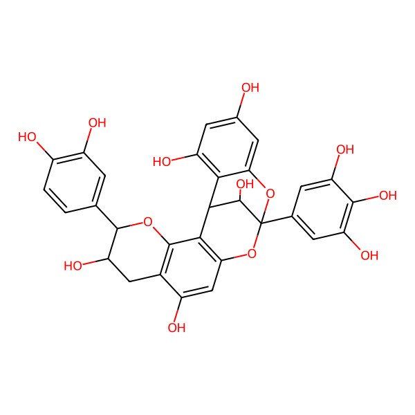 2D Structure of Epicatechin-(4beta-->8,2beta-->O-->7)catechin