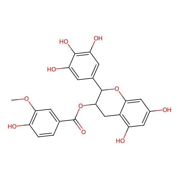 2D Structure of Epigallocatechin 3-O-vanillate