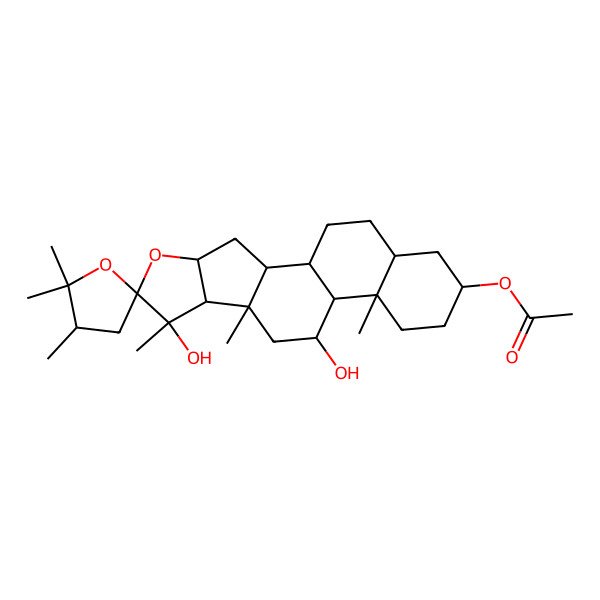 2D Structure of Epihippuristanol 3-Acetate