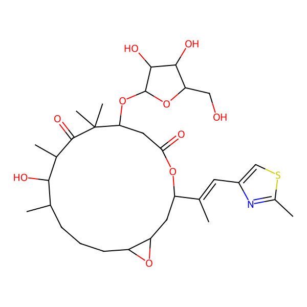 2D Structure of epothilone A 3-alpha-D-arabinofuranoside