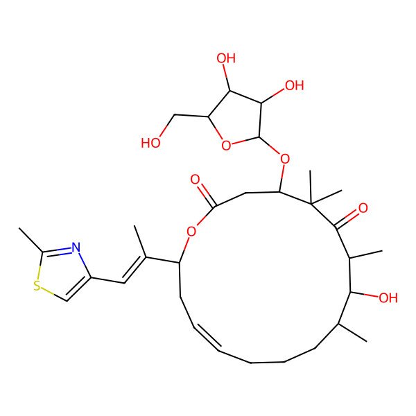 2D Structure of Epothilone D 3-alpha-D-arabinofuranoside