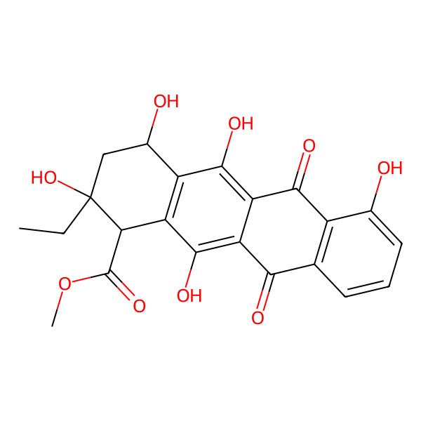 2D Structure of Epsilon-rhodomycinone