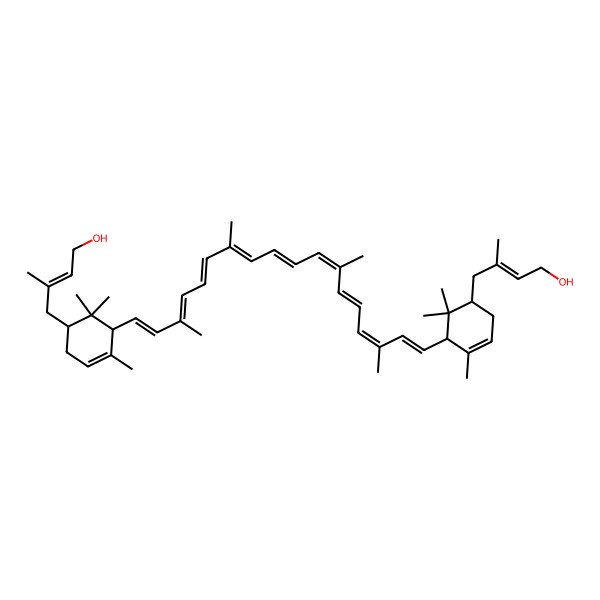 2D Structure of Imicro,Imicro-Carotene, 2,2a(2)-bis(4-hydroxy-2-methyl-2-butenyl)-