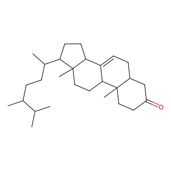 2D Structure of Ergost-7-en-3-one