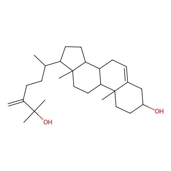 2D Structure of Ergosta-5,24(28)-dien-3beta,25-diol
