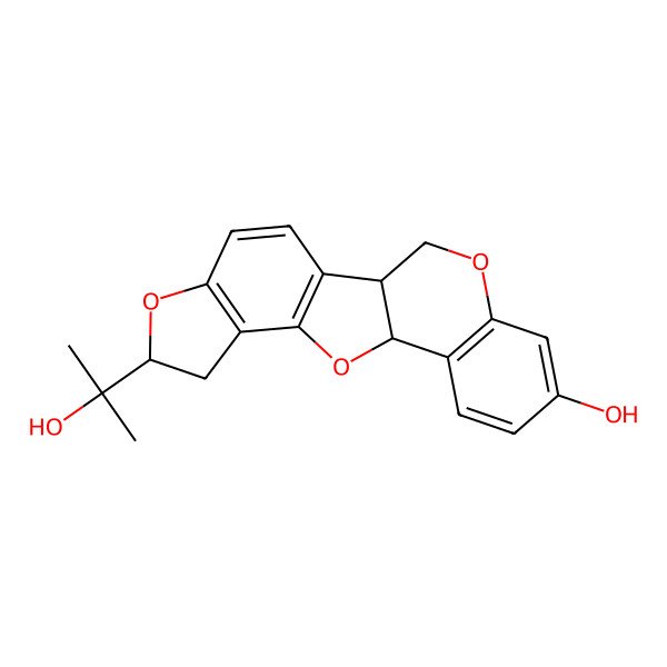 2D Structure of (1R,12R)-7-(2-hydroxypropan-2-yl)-6,11,19-trioxapentacyclo[10.8.0.02,10.05,9.013,18]icosa-2(10),3,5(9),13(18),14,16-hexaen-16-ol