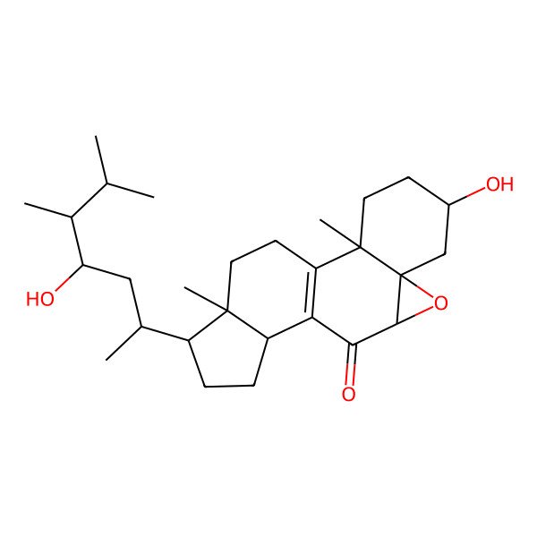 2D Structure of Erythro(23,24)-5alpha,6alpha-epoxyergosta-8-ene-7-one-3beta,23-diol