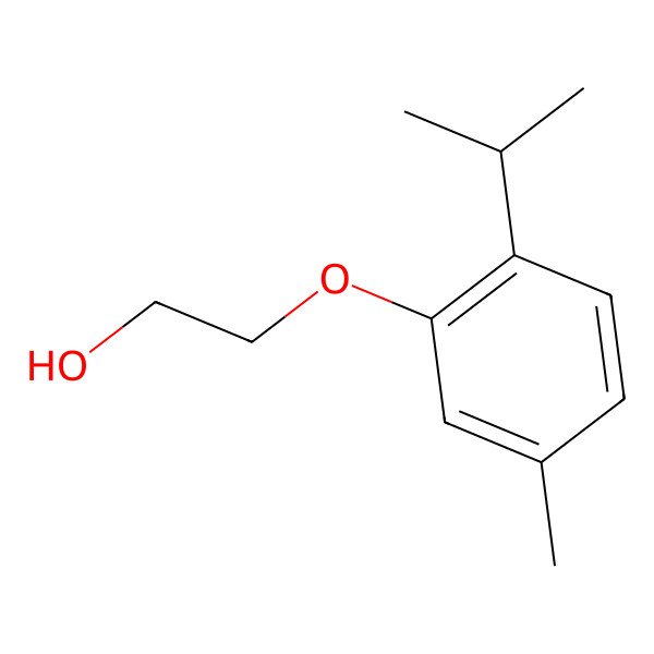 2D Structure of Ethanol, 2-thymyloxy- 2D Structure of Ethanol, 2-thymyloxy-