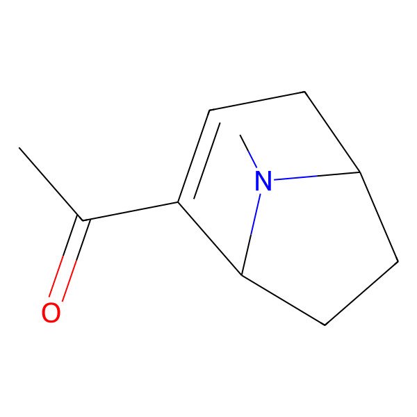 2D Structure of Ethanone, 1-(8-methyl-8-azabicyclo[3.2.1]oct-2-en-2-yl)-(9CI)