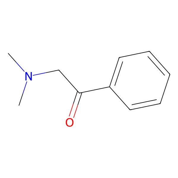 2D Structure of Ethanone, 2-(dimethylamino)-1-phenyl-