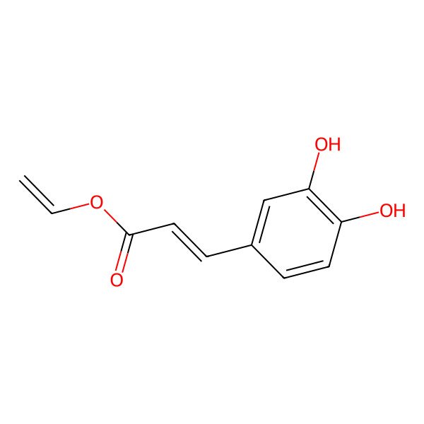 2D Structure of Ethenyl 3-(3,4-dihydroxyphenyl)prop-2-enoate