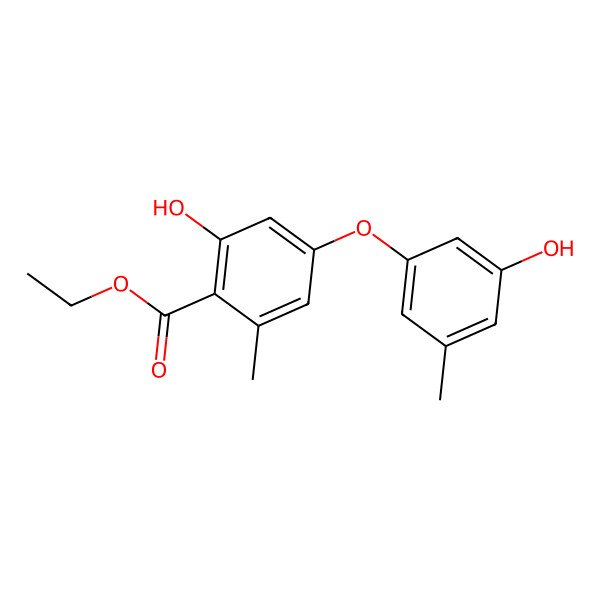 2D Structure of 4-Carbethoxydiorcinal