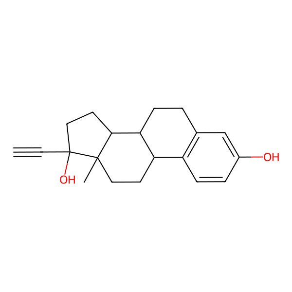 2D Structure of Ethinyl Estradiol