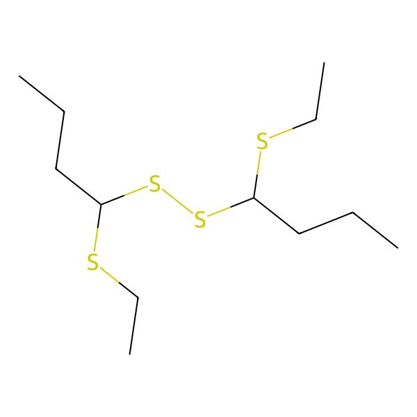 2D Structure of Ethyl-1-(ethylthio)ethyldisulfid