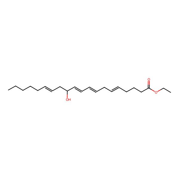2D Structure of Ethyl 12-hydroxyicosa-5,8,10,14-tetraenoate