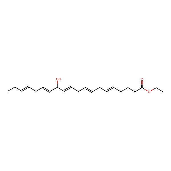2D Structure of Ethyl 13-hydroxyicosa-5,8,11,14,17-pentaenoate