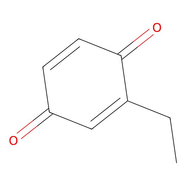 2D Structure of Ethyl-1,4-benzoquinone
