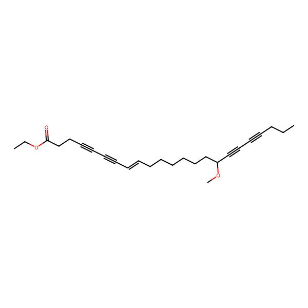 2D Structure of Ethyl 16-methoxytricos-8-en-4,6,17,19-tetraynoate