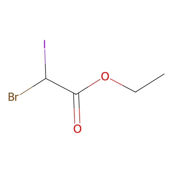 2D Structure of Ethyl 2-Bromo-2-iodoacetate