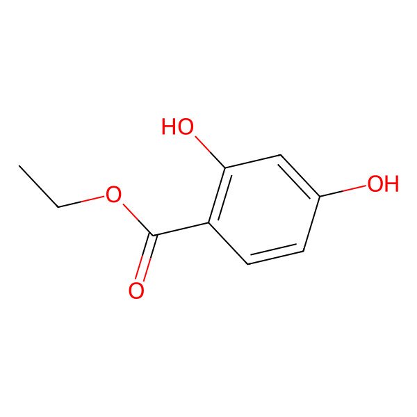 2D Structure of Ethyl 2,4-dihydroxybenzoate