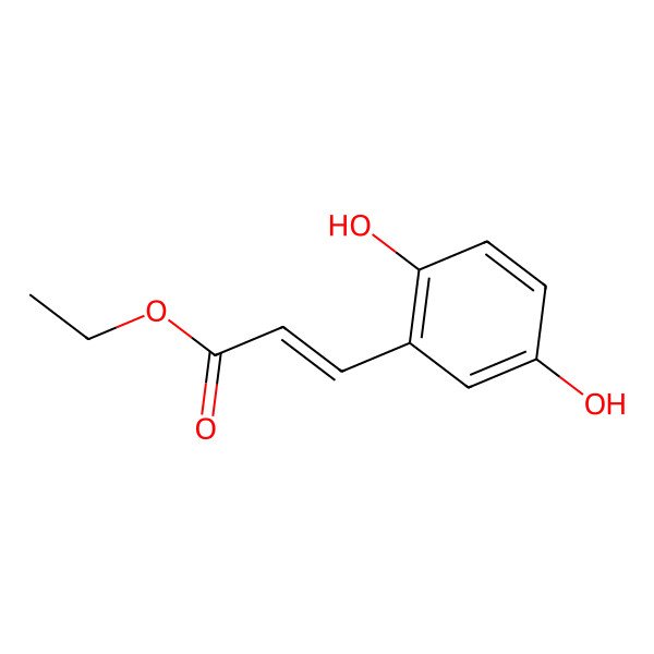 2D Structure of Ethyl 2,5-dihydroxycinnamate