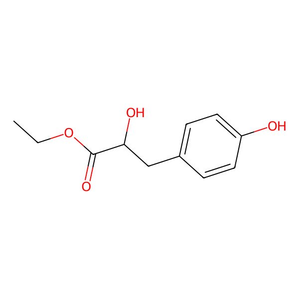 2D Structure of ethyl (2R)-2-hydroxy-3-(4-hydroxyphenyl)propanoate