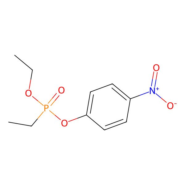 2D Structure of Ethyl 4-nitrophenyl P-ethylphosphonate