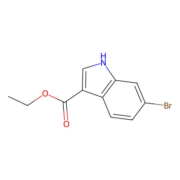 2D Structure of ethyl 6-bromo-1H-indole-3-carboxylate