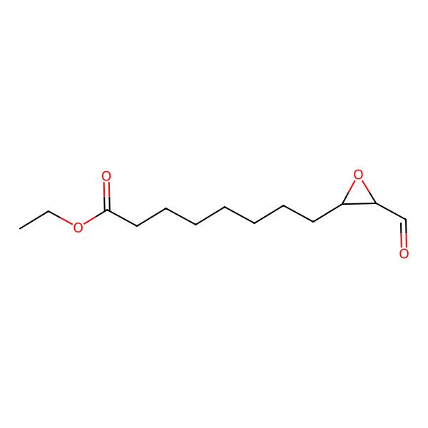 2D Structure of ethyl 8-[(2R,3S)-3-formyloxiran-2-yl]octanoate