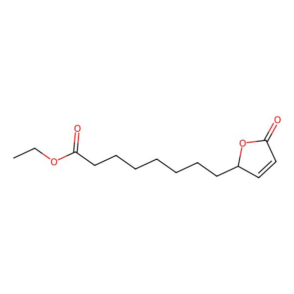 2D Structure of ethyl 8-(5-oxo-2H-furan-2-yl)octanoate 2D Structure of ethyl 8-(5-oxo-2H-furan-2-yl)octanoate