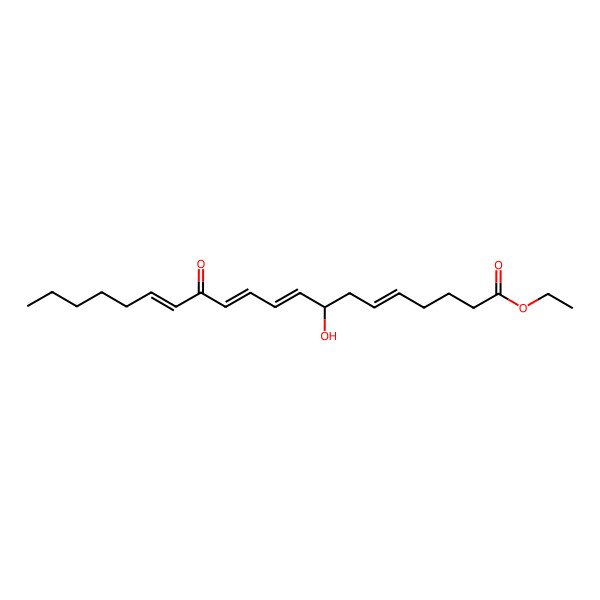 2D Structure of Ethyl 8-hydroxy-13-oxoicosa-5,9,11,14-tetraenoate