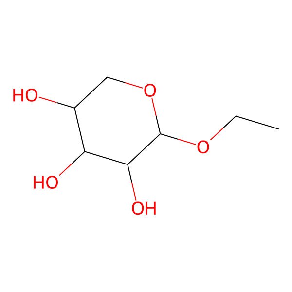 2D Structure of Ethyl beta-L-arabinopyranoside 2D Structure of Ethyl beta-L-arabinopyranoside