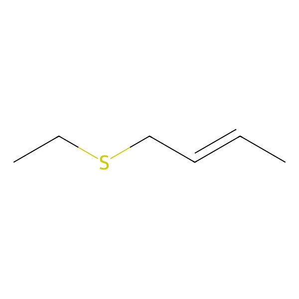 2D Structure of Ethyl crotyl sulfide