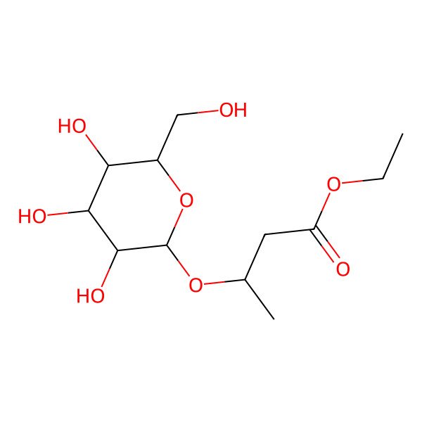 2D Structure of Ethyl (S)-3-hydroxybutyrate glucoside 2D Structure of Ethyl (S)-3-hydroxybutyrate glucoside