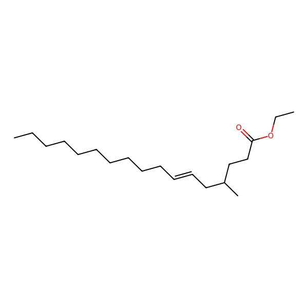 2D Structure of ethyl (Z,4R)-4-methylheptadec-6-enoate