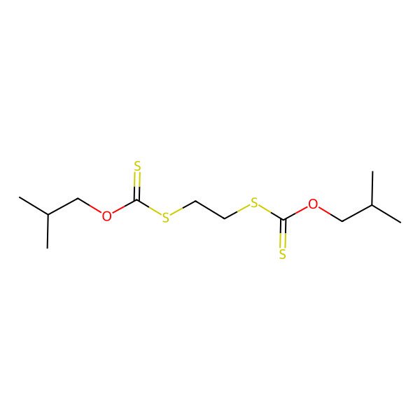 2D Structure of O-(2-methylpropyl) 2-(2-methylpropoxycarbothioylsulfanyl)ethylsulfanylmethanethioate