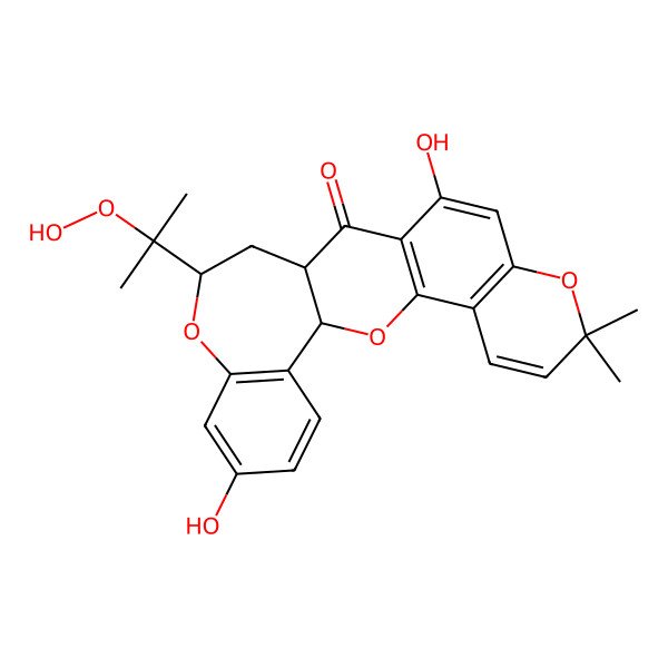 2D Structure of Eudraflavone B hydroperoxide