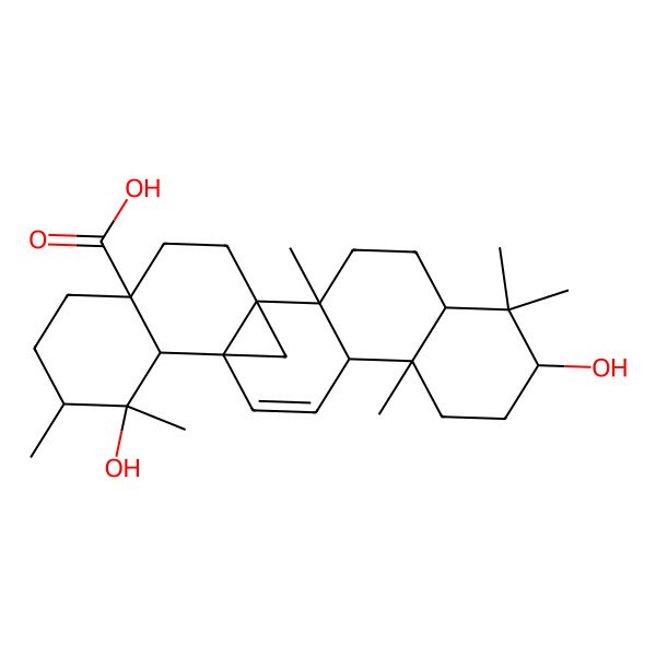 2D Structure of Euscaphic acid A, (rel)- 2D Structure of Euscaphic acid A, (rel)-