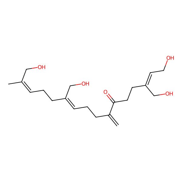 2D Structure of (E,Z,E)-1,16-Dihydroxy-3,11-bis(hydroxymethyl)-15-methyl-7-methylene-2,10,14-hexadecatrien-6-one