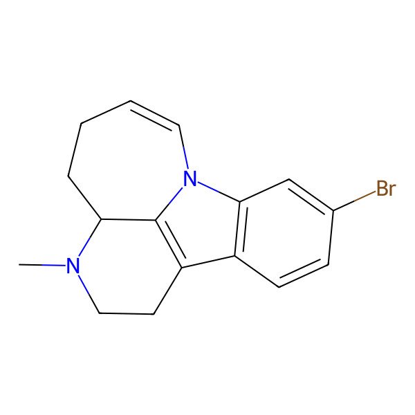 2D Structure of (5R)-13-bromo-4-methyl-4,10-diazatetracyclo[8.6.1.05,17.011,16]heptadeca-1(17),8,11(16),12,14-pentaene