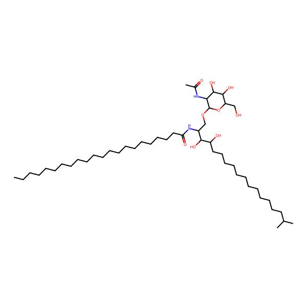 2D Structure of N-[(2S,3S,4R)-1-[(2R,3R,4R,5S,6R)-3-acetamido-4,5-dihydroxy-6-(hydroxymethyl)oxan-2-yl]oxy-3,4-dihydroxy-17-methyloctadecan-2-yl]docosanamide