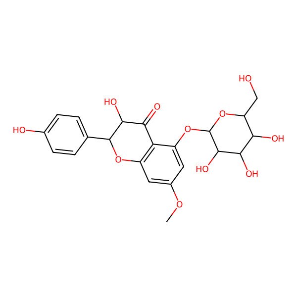 2D Structure of Aromadendrin-7-O-methyl-5-O-beta-D-glucopyranoside 2D Structure of Aromadendrin-7-O-methyl-5-O-beta-D-glucopyranoside