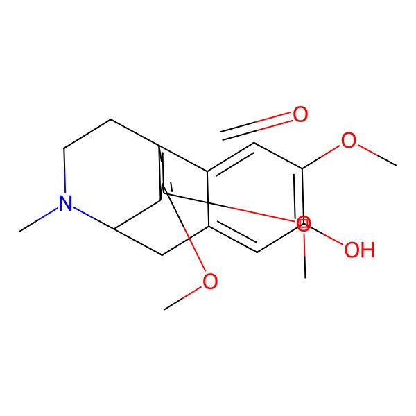 2D Structure of (1R,9S,10R)-5-hydroxy-4,11,12-trimethoxy-17-methyl-17-azatetracyclo[7.5.3.01,10.02,7]heptadeca-2,4,6,11-tetraen-13-one