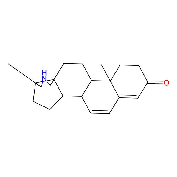 2D Structure of (1R,2S,5S,6S,9R,12S,13R)-6,13-dimethyl-7-azapentacyclo[10.8.0.02,9.05,9.013,18]icosa-17,19-dien-16-one