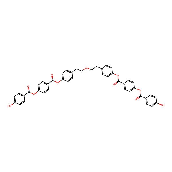 2D Structure of [4-[4-[2-[2-[4-[4-(4-Hydroxybenzoyl)oxybenzoyl]oxyphenyl]ethoxy]ethyl]phenoxy]carbonylphenyl] 4-hydroxybenzoate