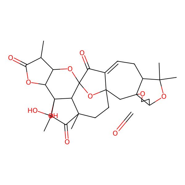 2D Structure of (1R,3S,7S,10R,15R,17S,18R,21R,22S,23S,25R,29S)-22,23-dihydroxy-9,9,18,23,25-pentamethyl-4,8,16,20,28-pentaoxaoctacyclo[13.12.1.115,22.01,13.03,7.03,10.017,21.025,29]nonacos-12-ene-5,14,19,24-tetrone